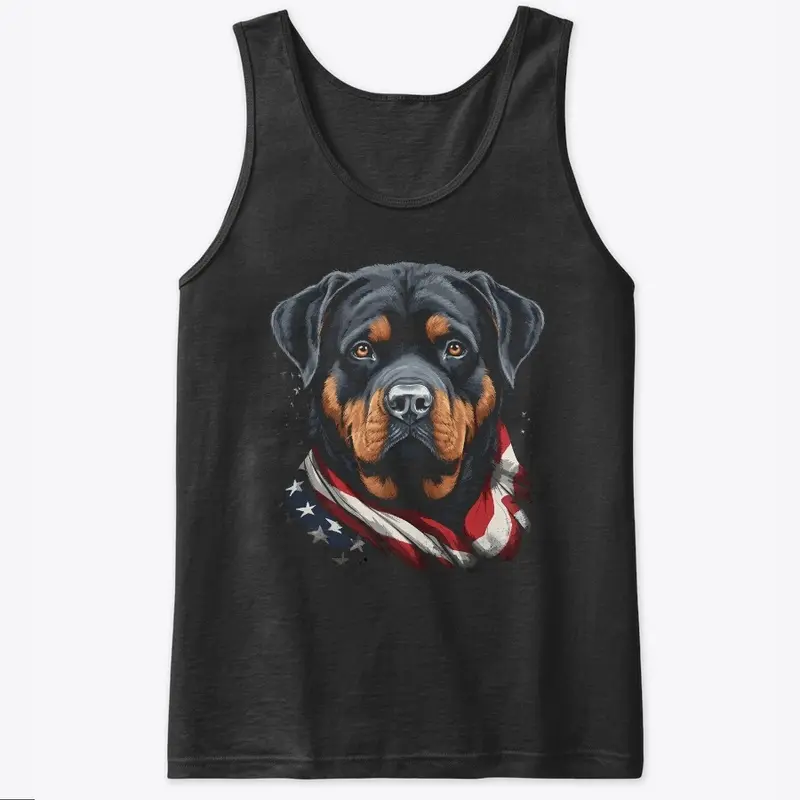 Patriotic Rottweiler T-shirt/Tank Top