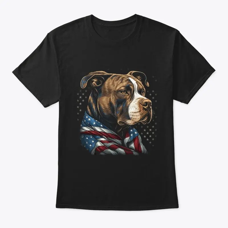 Patriotic Pitbull T-Shirt Tank Top 