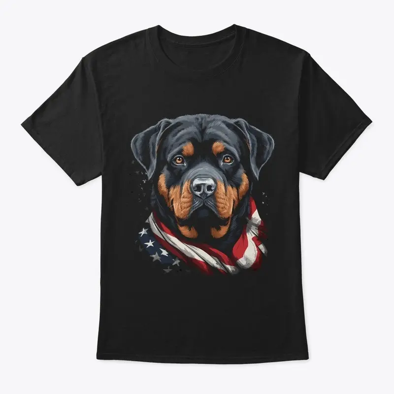 Patriotic Rottweiler T-shirt/Tank Top